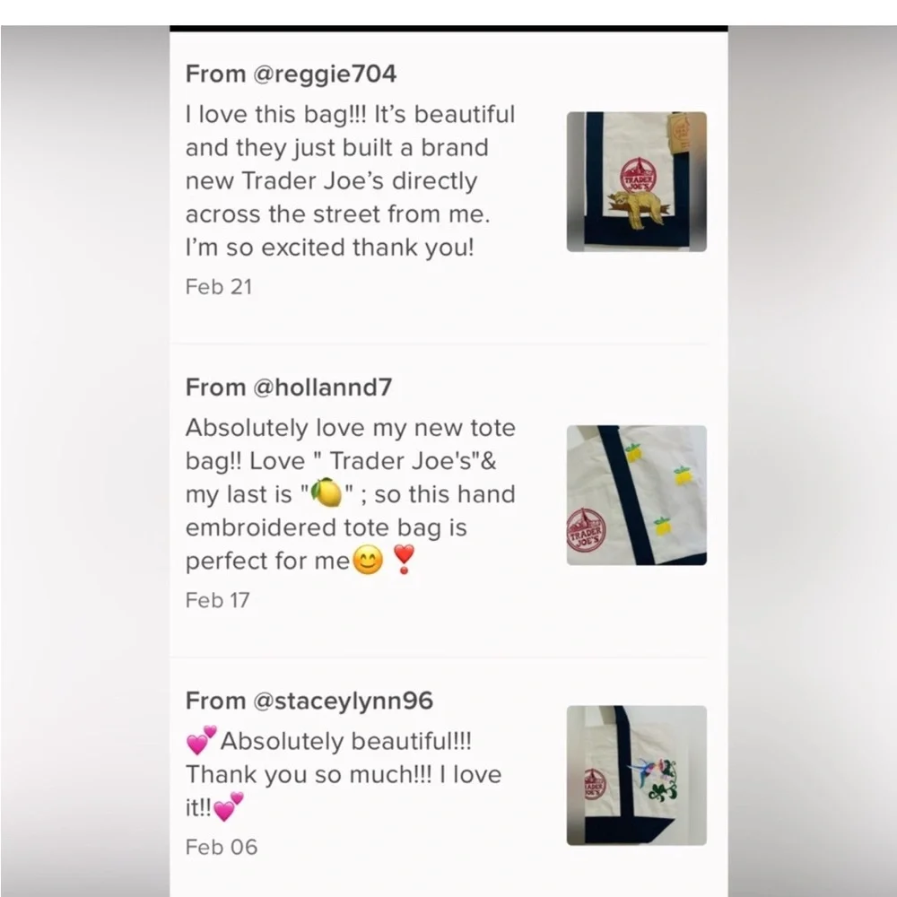 Trader Joe's Reusable Canvas Tote Bag - Picture 5 of 5